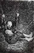 Francisco Goya Old man on a Swing oil painting artist